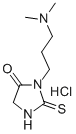 Hydantoin, 3-(3-(dimethylamino)propyl)-2-thio-, hydrochloride 结构式