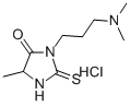 Hydantoin, 3-(3-(dimethylamino)propyl)-5-methyl-2-thio-, hydrochloride 结构式