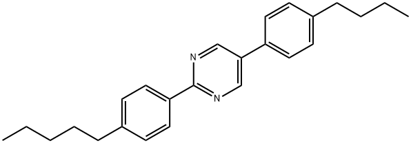 5-(4-butylphenyl)-2-(pentylphenyl)-pyrimidine Structure
