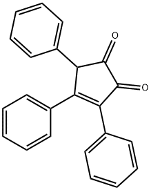 2,3,4-triphenylcyclopent-2-ene-1,5-dione Structure