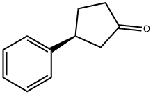 (S)-3-フェニルシクロペンタノン 化学構造式