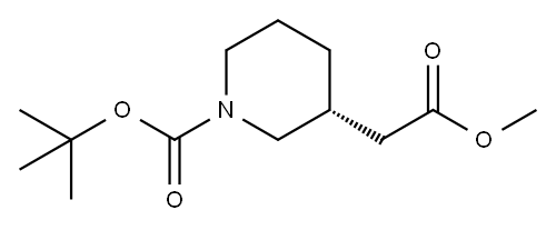 (R)-1-BOC-3-哌啶乙酸甲酯,865157-02-4,结构式