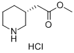 (R)-METHYL 2-(PIPERIDIN-3-YL)ACETATE HYDROCHLORIDE Structure