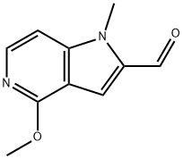 4-METHOXY-1-METHYL-2,3-DIHYDRO-1H-PYRROLO[3,2-C]PYRIDINE-2-CARBALDEHYDE 结构式