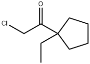 Ethanone, 2-chloro-1-(1-ethylcyclopentyl)- (9CI) 结构式