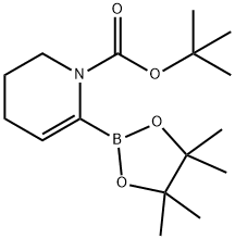 tert-butyl 6-(4,4,5,5-tetramethyl-1,3,2-dioxaborolan-2-yl)-3,4-dihydropyridine-1(2H)-carboxylate 化学構造式