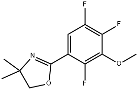 2-(2,4,5-TRIFLUORO-3-METHOXYPHENYL)-4,5-DIHYDRO-4,4-DIMETHYLOXAZOLE 结构式