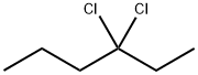 3,3-ジクロロヘキサン 化学構造式