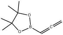 2-丙二烯基-4,4,5,5-四甲基-1,3,2-二氧杂硼烷 结构式