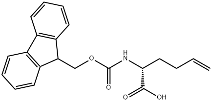 (R)-N-FMOC-2-(3'-BUTENYL)GLYCINE 结构式