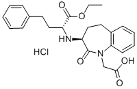 (1R,3S)-Benazepril Hydrochloride 化学構造式