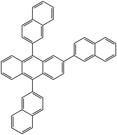 2,9,10-三(2-萘基)蒽, 865435-18-3, 结构式