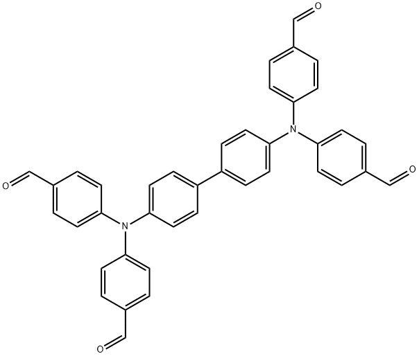 N,N,N',N'-Tetra(4-formylphenyl)benzidin Struktur