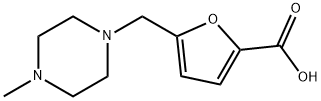 5-(4-甲基哌嗪-1-甲基)-呋喃-2-羧酸 结构式