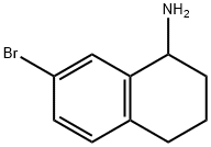7-BROMO-1,2,3,4-TETRAHYDRO-NAPHTHALEN-1-YLAMINE HYDROCHLORIDE Structure