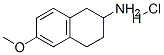 6-METHOXY-1,2,3,4-TETRAHYDRO-NAPHTHALEN-2-YLAMINE HYDROCHLORIDE Structure