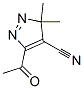 3H-Pyrazole-4-carbonitrile, 5-acetyl-3,3-dimethyl- (9CI) Structure