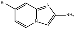 7-ブロモイミダゾ[1,2-A]ピリジン-2-アミン 化学構造式