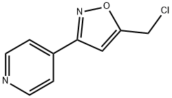 4-[5-(クロロメチル)イソオキサゾール-3-イル]ピリジン 化学構造式