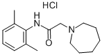 N-(2,6-Dimethylphenyl)-1H-hexahydroazepine-1-acetamide monohydrochlori de Struktur