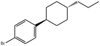 1-ブロモ-4-(TRANS-4-プロピルシクロヘキシル)ベンゼン 臭化物 化学構造式