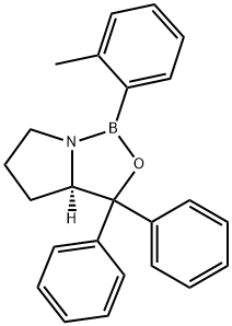 (R)-(+)-O-トリル-CBS-オキサザボロリジン 溶液 化学構造式