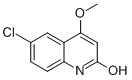 6-CHLORO-4-METHOXYQUINOLIN-2-OL Structure