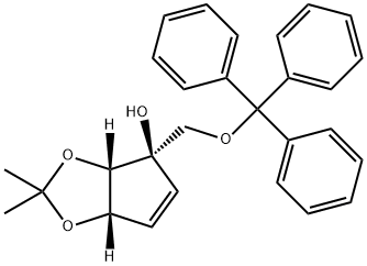 4H-Cyclopenta-1,3-dioxol-4-ol, 3a,6a-dihydro-2,2-diMethyl-4-[(triphenylMethoxy)Methyl]-, (3aS,4R,6aS)-