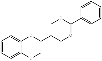 5-((2-METHOXYPHENOXY)METHYL)-2-PHENYL-1,3-DIOXANE 结构式
