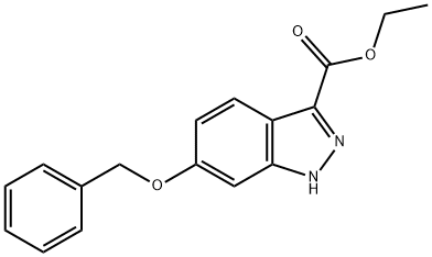 1H-Indazole-3-carboxylic acid, 6-(phenylMethoxy)-, ethyl ester Structure