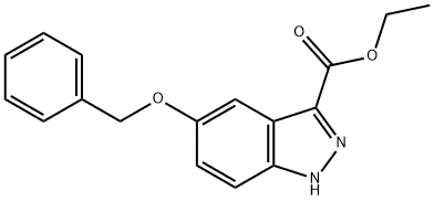 ETHYL 5-BENZYLOXY-1H-INDAZOLE-3-CARBOXYLATE Structure