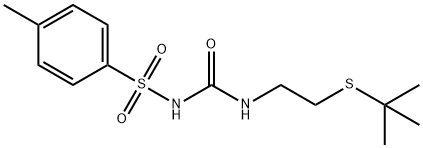 [({[2-(tert-butylsulfanyl)ethyl]amino}carbonyl)amino](4-methylphenyl)dioxo-lambda~6~-sulfane Structure