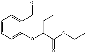 2-(2-ホルミルフェノキシ)ブタン酸エチル 化学構造式