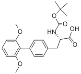L-2-(BOC-AMINO)-3-(2',6'-DIMETHOXYBIPHENYL-4-YL)PROPANOIC ACID Struktur