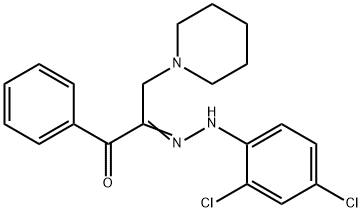 1-phenyl-3-piperidino-1,2-propanedione 2-[N-(2,4-dichlorophenyl)hydrazone] 结构式