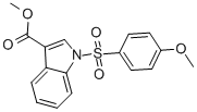 METHYL 1-[(4-METHOXYPHENYL)SULFONYL]-1H-INDOLE-3-CARBOXYLATE Structure