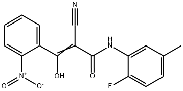(Z)-2-cyano-N-(2-fluoro-5-methylphenyl)-3-hydroxy-3-(2-nitrophenyl)-2-propenamide Structure