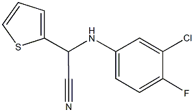 2-(3-chloro-4-fluoroanilino)-2-(2-thienyl)acetonitrile|