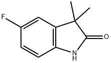 3,3-dimethyl-5-fluorooxindole 化学構造式