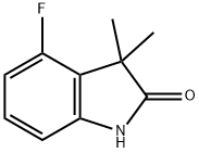 4-fluoro-1,3-dihydro-3,3-diMethyl-2H-Indol-2-one Structure