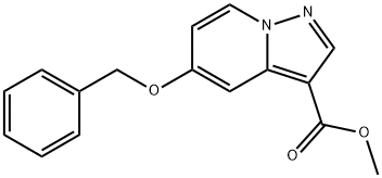 甲基 5-(苄氧基)吡唑并[1,5-A]吡啶-3-甲酸酯, 866216-17-3, 结构式