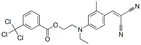 2-[[4-(2,2-dicyanovinyl)-3-methylphenyl]ethylamino]ethyl 3-(trichloromethyl)benzoate Structure