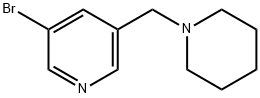 3-bromo-5-(piperidin-1-ylmethyl)pyridine Structure