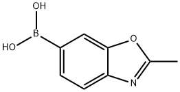 2-甲基苯并[D]恶唑-6-硼酸 结构式