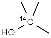 2-METHYL-2-PROPANOL, T-[1-14C] Structure