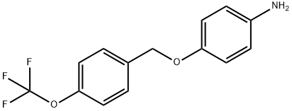 BenzenaMine, 4-[[4-(trifluoroMethoxy)phenyl]Methoxy]- Structure
