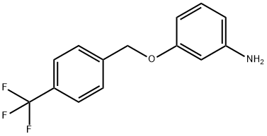 BenzenaMine, 3-[[4-(trifluoroMethyl)phenyl]Methoxy]- Structure