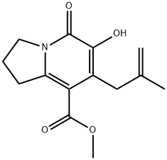 METHYL 6-HYDROXY-7-(2-METHYLALLYL)-5-OXO-1,2,3,5-TETRAHYDROINDOLIZINE-8-CARBOXYLATE 结构式