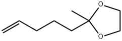 1,3-Dioxolane,  2-methyl-2-(4-pentenyl)-  (9CI) Struktur