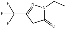 2-エチル-5-(トリフルオロメチル)-2,4-ジヒドロ-3H-ピラゾール-3-オン 化学構造式